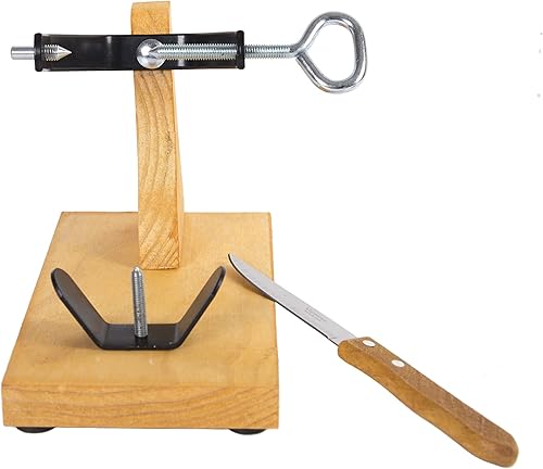 Moonlight JAMONERO Planche Support Mini pour Centres de Jambon Serrano et Ibérique Désossé + Couteau Cadeau-Mini Jamonero + Couteau-Table de coupe jamon. - Nail Gallerys