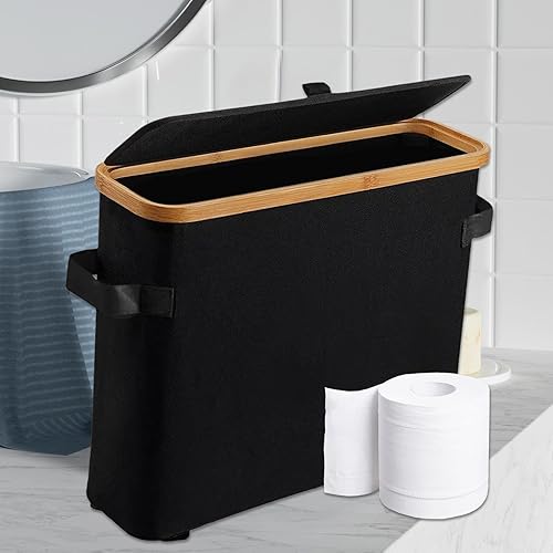Panier organisateur de salle de bain, support de rangement de papier toilette | Support de rangement sur pied pour papier toilette - Support d'accessoires de salle de bain, porte-papier toilette - Nail Gallerys