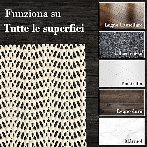 DIY Doctor Antidérapant XXL pour Tapis (1 Pack) – sous-Tapis antidérapant 200x200cm pour moquettes et sols stratifiés - Nail Gallerys
