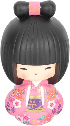 COHEALI Poupée Kimono Japonaise Kimono Traditionnel Poupée Kokeshi Ornement Mini Poupées Kimono Japonaises Poupées Geisha - Nail Gallerys
