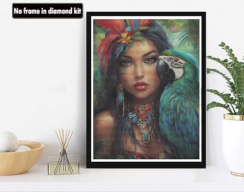 VAIIEYO 5D Diamond Painting Adulte Femme, Peinture Diamant Perroquet, Canevas Broderie Diamant Kit Complet Point De Croix Broderie Salon Chambre Autocollant Mural Décoration 30x40cm-62 - Nail Gallerys