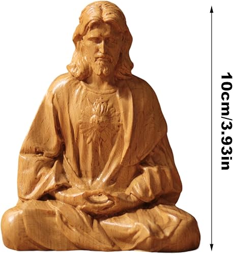 Statue de Jésus, figurine du Sauveur Christ, statue en résine catholique, artisanat détaillé, résine, 10 cm x 15 cm, pour décoration de la maison et du salon - Nail Gallerys