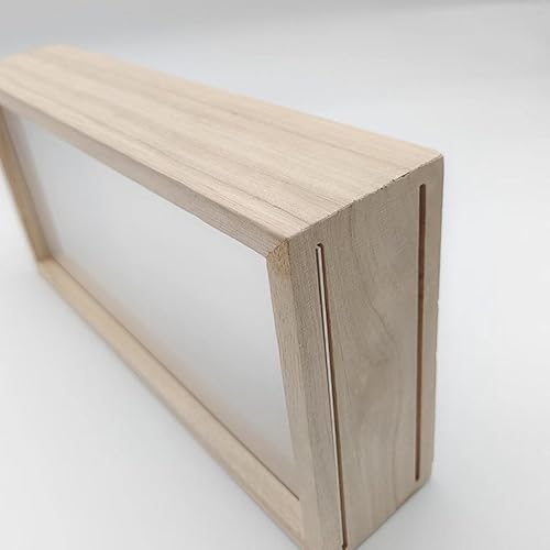 rockible Cadre de boîte d’Ombre, vitrines de boîtes d’Ombre, Cadre de Fleurs séchées, Affichage de Fleurs séchées en Bois, Cadre pour récompense, Fleurs de, Couleur Bois Clair - Nail Gallerys