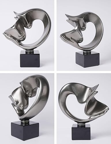 NENBOLEC Modern Statue Décor Abstrait Figurine Amour Sculpture Amant Cadeau Arts Maison Décoration Ornament Résine 27cm - Nail Gallerys