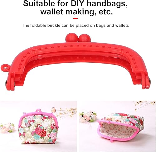 HERCHR 10pcs Fermoir Porte Monnaie, Fermoir pour Sac à main 8.5 cm Porte-monnaie en Métal,Serrures de Fermoir de Baiser Porte-Monnaie en Plastique Sac Kiss Fermoir pour Sac à Main, 8,5 cm - Nail Gallerys