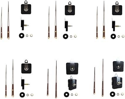 Mécanisme d'horloge murale à couple élevé avec aiguilles en bois - Nail Gallerys