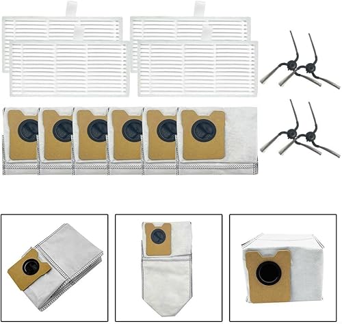 Kit d'accessoires de nettoyage tout-en-un pour aspirateur robot Eufy C10 4 filtres, 6 sacs à poussière et 4 brosses latérales pour une performance supérieure - Nail Gallerys