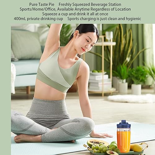 Mixeur portable,400ml,Tasse à 6 lames,Légumes et presse-agrumes, Smoothies avec batterie rechargeable USB pour cuisine, gym, sport - Nail Gallerys