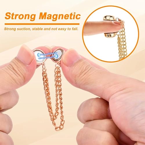 JEYORZY 6 Pcs Pince à Vêtements Magnétique Multifonctions, Clip Chemise, Pince Magnétique Vêtements pour Fixer l'ourlet des Vêtements Les Jambes des Pantalons Longs Les Manches des Chemises - Nail Gallerys