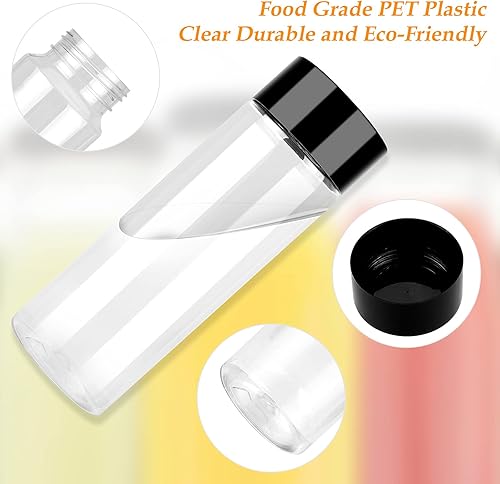 FancyWhoop Bouteille en Plastique Vide en Plastique Réutilisable Bouteilles Pet Flacon 12 Pcs 400ml Bouteille De Jus pour l'eau Le Jus Le Lait Et Les Autres Boissons Faites à La Maison - Nail Gallerys