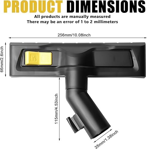 Buse d'aspiration à sec, brosse de sol de rechange 35 mm, buse universelle commutable pour WD2, WD3, WD4, WD5, WD6, brosse d'aspirateur humide et sec, accessoire d'aspirateur - Nail Gallerys