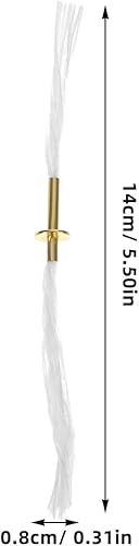 Cabilock 8 Pièces Tube de mèche bougeoirs Support de mèche en Fibre de Verre Bougies mèche de Bougie Tubes à mèche pour Lampe à Huile mèche de brûleur de Lampe à pétrole Métal - Nail Gallerys