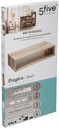 Five 5 Simply Smart Étagère rectangulaire Mix Nature - Nail Gallerys