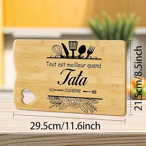 Cadeau Pour Tata Cadeau Tata Cadeau Anniversaire Planche à Découper En Bambou Gravée Cuisine Cadeau Tante Cadeau Fete Des Tatas Cadeau Pour Tata Pour Tante Cadeau Tante Anniversaire Future Tata Noel - Nail Gallerys