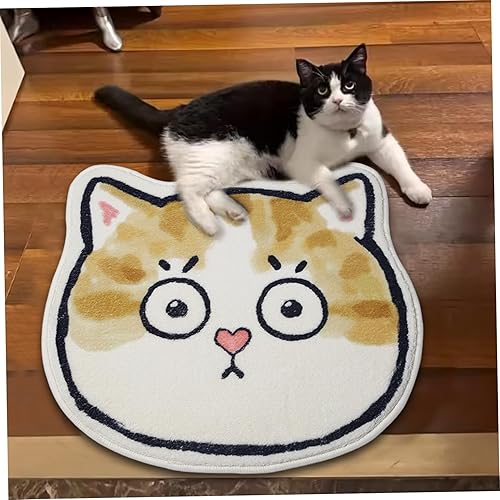 CUCUFA Tapis de Bain, Tapis de Bain Mignon Chat, Salle Doux, paillasson drôle pour Les Enfants, drôle Douche en Forme d'animal 2 - Nail Gallerys