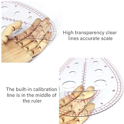 Weenwill Regle Couture,4 PCS Différentes Formes et Mesures,Règles Métriques Transparentes,Français Règle de Courbe pour Couture,La Confection de Vêtements,Conception de Patrons,L'outil de Tailleur - Nail Gallerys