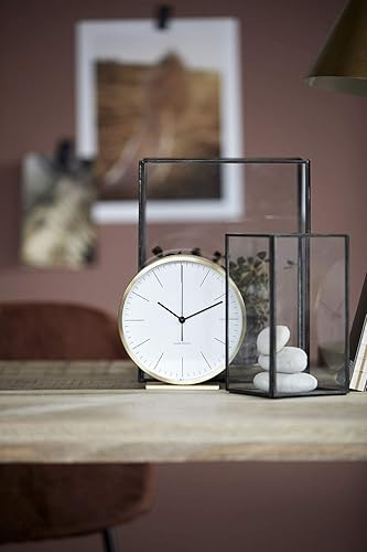 House Doctor Hannah Horloge de Table Doré 15 x 15 cm - Nail Gallerys