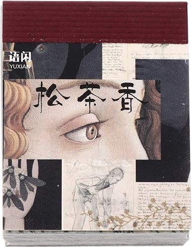 Artibetter 1 Livre Vintage Scrapbooking DIY Matériel Papier Journal Journal DIY Embellissement Fournitures pour Scrapbooking Et Artisanat (365 Feuilles) - Nail Gallerys