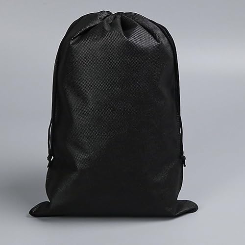Bodhi2000 Sac à linge sale réutilisable de grande capacité pliable et multifonction avec cordon de serrage Noir 60 cm - Nail Gallerys