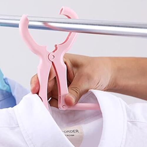 Grtheenumb Cintres en Plastique Pliable avec Fermoir Crochet à Trait du Vent Anti-déformation Cintre des cintres de Voyage 5 pcs - Nail Gallerys