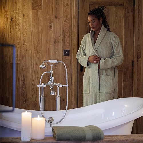 Linnea Tapis de Bain 100% Coton 1000g/m2 Collection NAÏA 60x40 cm Blanc - Nail Gallerys