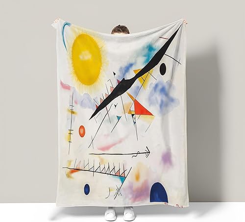 MIATCENRT Couverture Polaire 130x150cm Adulte Maillage Triangle, Géométrie Lignes Moelleuse Plaid Canape Polaire en Microfibre pour Canapé et Lit, Plaid Couvertures Lit Flanelle Chaude, Gris Bleu - Nail Gallerys