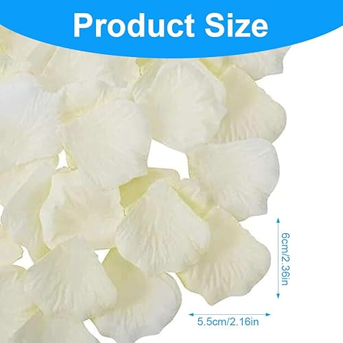 AEIOPRS 1 Pack Pétales de Rose Mariage Saint Valentin Centres de Table Anniversaire Romance - Nail Gallerys