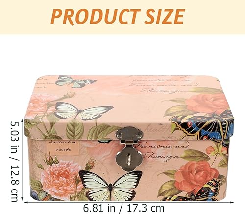 Ipetboom Coffret À Combinaison Petit Avec Cadenas Boîtes De Rangement Avec Couvercles Boîtes De Rangement Pour Armoires Clés Coffre À Clés Bacs De Rangement Lourds Pour - Nail Gallerys