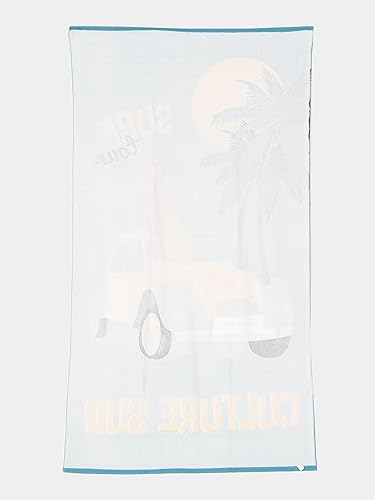 Culture sud - Fysur Drap de Plage imp - Bleu Ciel - Taille Unique - Serviette de Bain Drap de Plage - Nail Gallerys