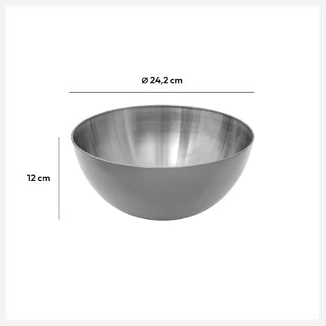 Secret de gourmet - Saladier en inox 24 cm - Nail Gallerys