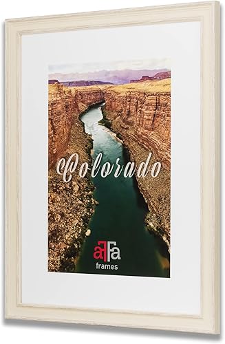 aFFa frames, Colorado, Cadre Photo Plastique, Léger, Sûr, Rectangle, Avec Face en Verre Acrylique, Dos HDF, Bleu, 30x40 cm - Nail Gallerys