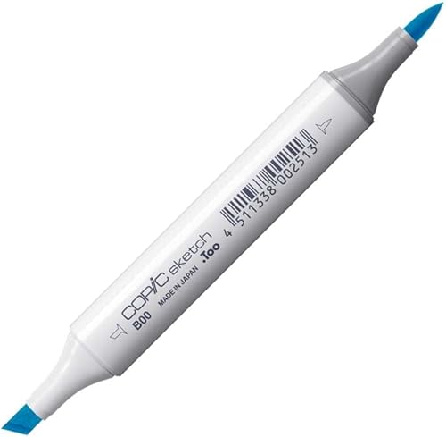 COPIC Sketch Set de 6 marqueurs à encre à alcool permanente double pointe, pointe pinceau ultra souple et large biseautée, rechargeable - Set Couleurs Primaires - Nail Gallerys