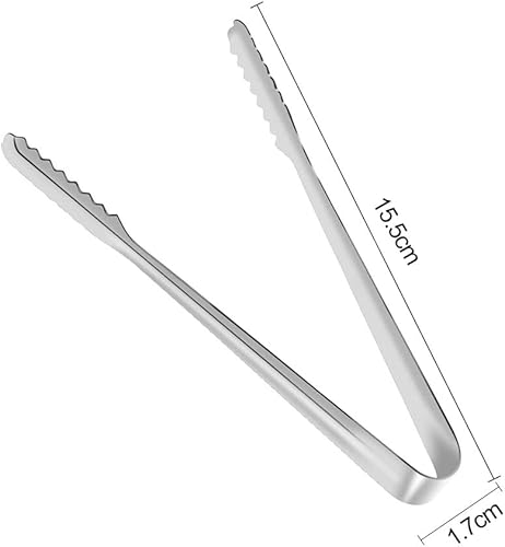 Pince à Sucre en Acier Inoxydable,Pince a Glacon,Pinces à Glaçons et Pince Bonbon en Acier,Pince a Sucre Glace Mini pour Glace, Sucre, Biscuit, Bar, Buffet, Grill Bar Cuisine - Nail Gallerys