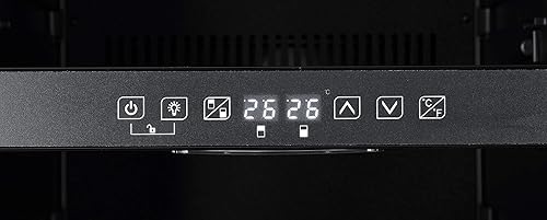 Respekta Cave à vin pose libre pour 49 bouteilles standard / 116 L de volume utile/Thermostat réglable de 5 °C à 22 °C/Touch Control/Lampe LED/Max. 41 dB/WKS 49 - Nail Gallerys