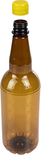 Browin 631160 Lot de 6 bouteilles en de 1 l pour Bière, Cidre et Boissons Gazeuses avec une Teneur en Alcool Jusqu'à 40% | dans une Boîte de Transport Marron | avec Bouchons à Vis - Nail Gallerys