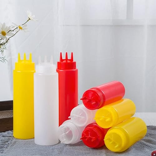 Distributeur de sauce à 3 trous - Gadgets de cuisine en polyéthylène de qualité alimentaire - 3 capacités - 3 couleurs au choix - Nail Gallerys