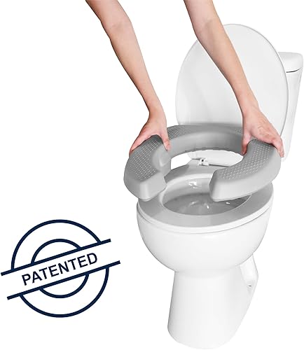 KMINA - Housse Toilette WC (5 cm Hauteur), Coussin Siège Toilette Personne Âgée, Handicapé, 100% Étanche - Made in Europe - Nail Gallerys