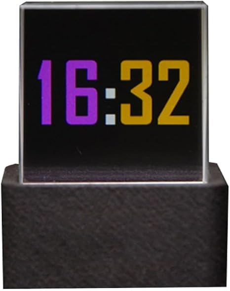 Mini affichage cube hologramme 3D, station météo intelligente, affichage flexible avec album photo personnalisé, météo en temps réel, affichage de l'heure, animation GIF, cadeau créatif, décoration de - Nail Gallerys