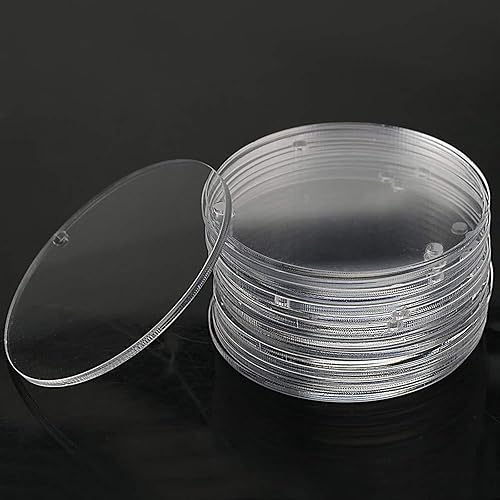 CTForest 20 disques acryliques transparents, ronds, transparents, ronds, disques acryliques, adaptés à la fabrication de pendentifs décoratifs et présentations de produits (5 cm) - Nail Gallerys