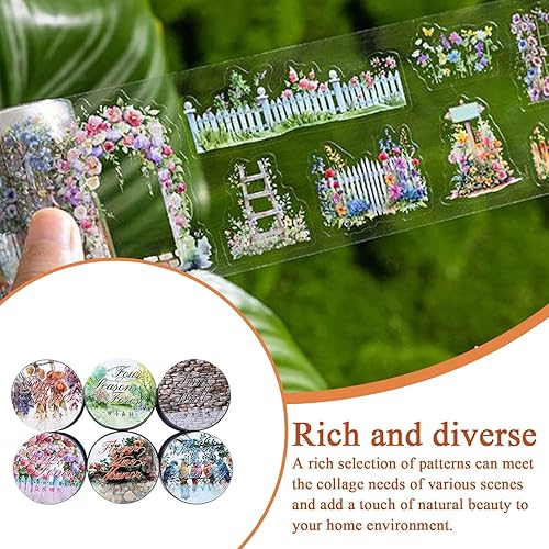 Autocollants De Paysage De Jardin - Autocollants De Jardin Pour Le Scrapbooking | 6x Autocollants Pré-coupes Pour Animaux De Compagnie | Supplies De Journalisation Esthétique Pour Journal Journal - Nail Gallerys