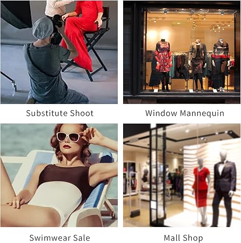 Mannequins Gonflables Féminins, Modèle de Fenêtre de Vêtements du Haut du Corps Mannequin moitié Inférieure Présentoir pour - Nail Gallerys