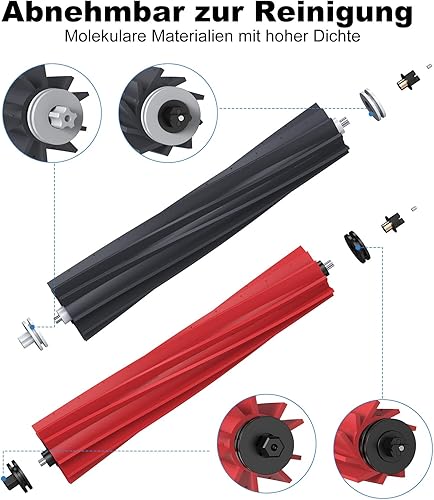 Lot de 23 accessoires pour Roborock S8 Pro Ultra comprenant 2 brosses principales, 6 brosses latérales, 4 filtres HEPA, 4 chiffons de nettoyage pour serpillère, 4 sacs à poussière, 1 brosse de - Nail Gallerys