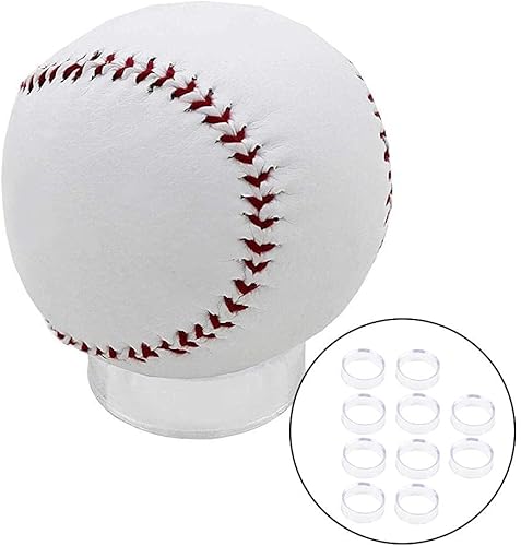 Perfeclan Lot Support de sphère Transparent en acrylique, Présentoir pour boule pour cristal Quartz verre pierre sphère Base ronde piédestal, Petit - Nail Gallerys