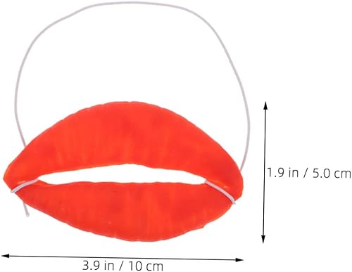 Didiseaon 5 Pièces Saucisse Bouche Soutenir Duo pour Accessoires Faux Embouchure Lèvre d'halloween Zombi Enfant Cosplay Faire La Fête Fausses Lèvres Rouge Émulsion - Nail Gallerys