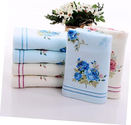 CAXUSD Ensemble De Serviettes en Coton 33 X 76 Cm Serviette De Bain Douce Et Confortable À Imprimé De Fleurs De Rose pour Femme Non Lavable en Machine - Nail Gallerys