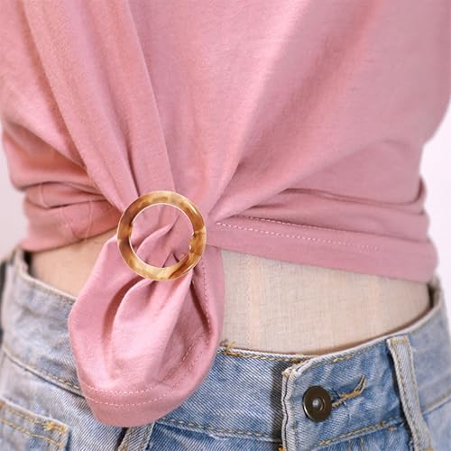 MAGICLULU 20 Pièces Tee Shirt Clips pour Les Femmes Bouton De Fermeture De T-Shirt Clip De T-Shirt Carré Chemisier Femme Anneaux De Tee-Shirt en Plastique Clip De Foulard Manquer Boucle Robe - Nail Gallerys