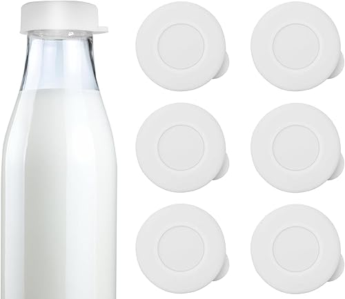 Lot de 6 bouchons de rechange en silicone texture silicone pour bouteilles de lait garantissant l'étanchéité et la fraîcheur - Nail Gallerys