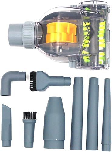 Namvo Accessoires multifonctionnels, mini brosse turbo + 9 têtes de brosse pratique pour aspirateur 32 mm/35 mm - Nail Gallerys