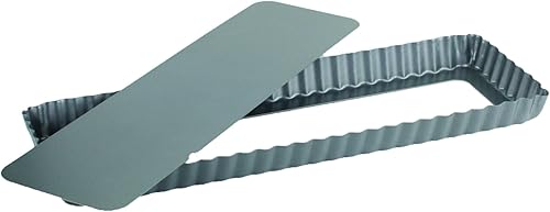 Ard'time TG-RECT Moule à Tarte Fond Amovible Forme Rectangulaire 35 x 11 cm - Nail Gallerys