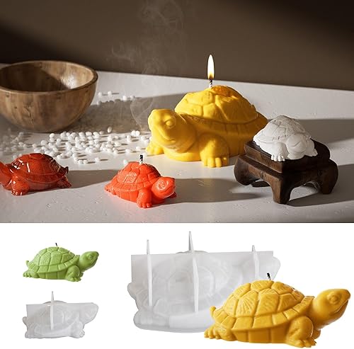 Moules en résine pour grands animaux tortues - Moule robuste pour décoration d'intérieur avec plâtre époxy - Nail Gallerys